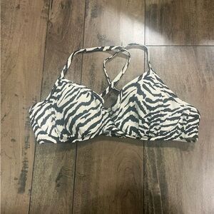 Zebra Print bathing suit top